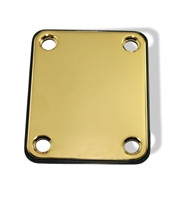 Neck Plate with cushion Electric 2 x 2 1/2" Gold Steel